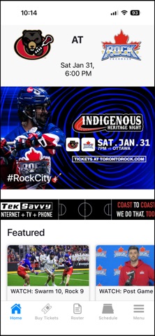 Toronto Rock Official App Screenshot 2 of 6