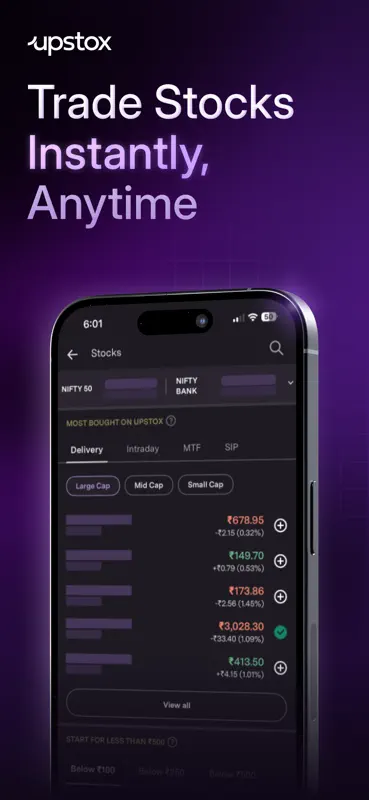 Upstox: Demat, Stock, MF, IPO screenshot 4 of 8