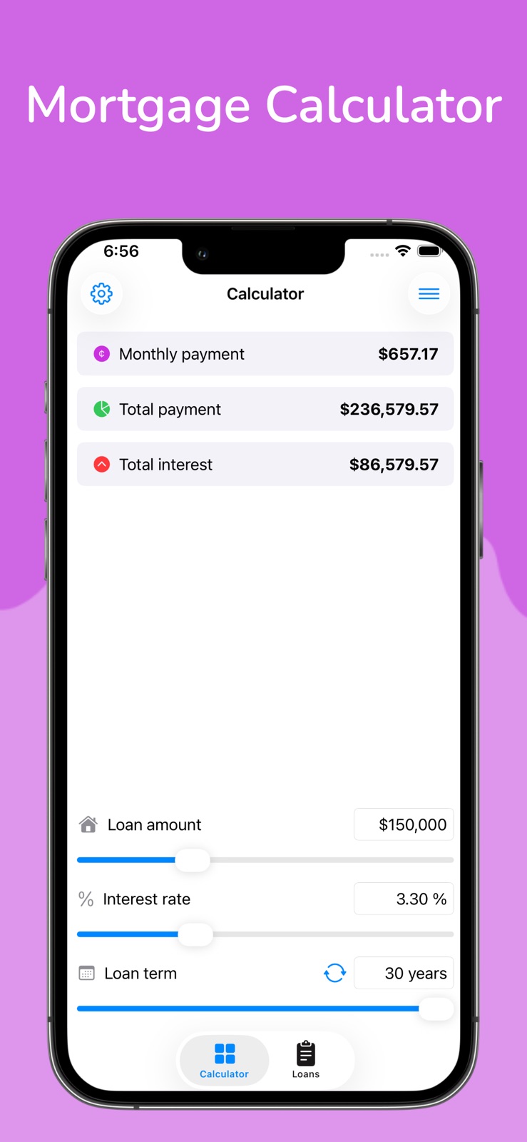 Mortgage Calculator & Loan iphone screenshot 1