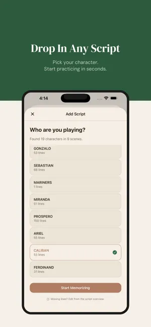Cue Line: Actor Line Learning screenshot 4