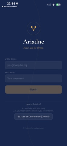 Ariadne Thread screenshot