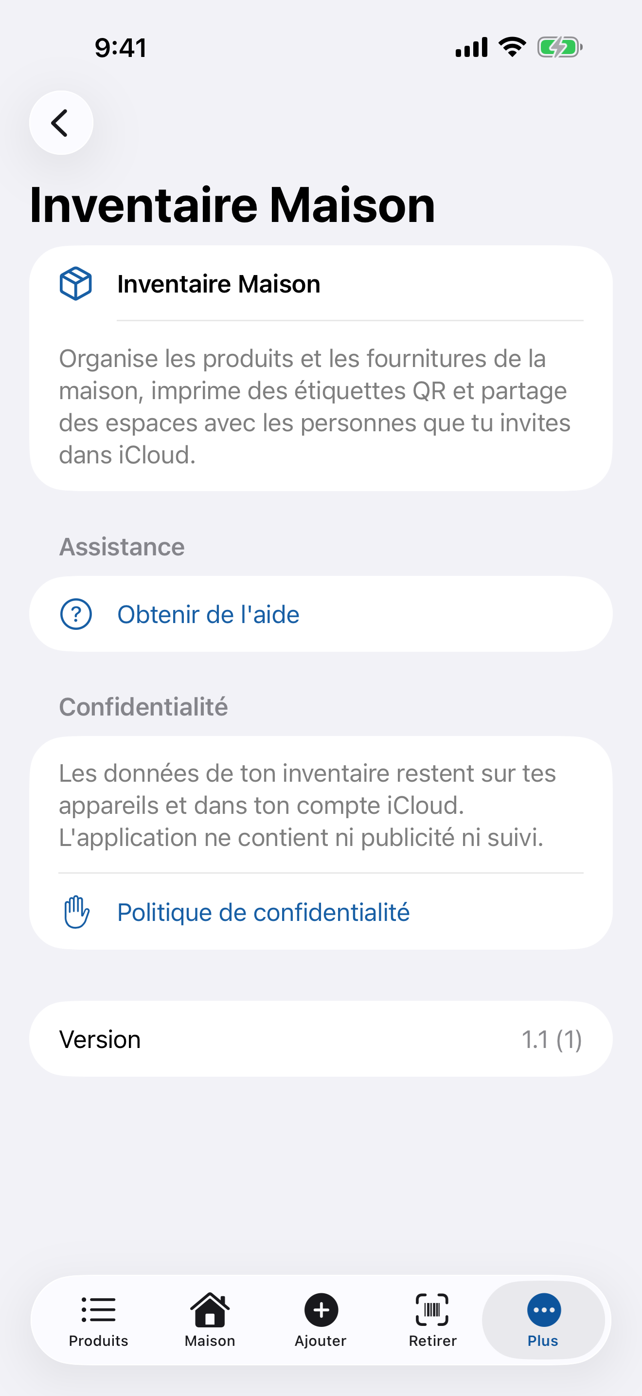 Inventaire Maison & Stocks screenshot 10