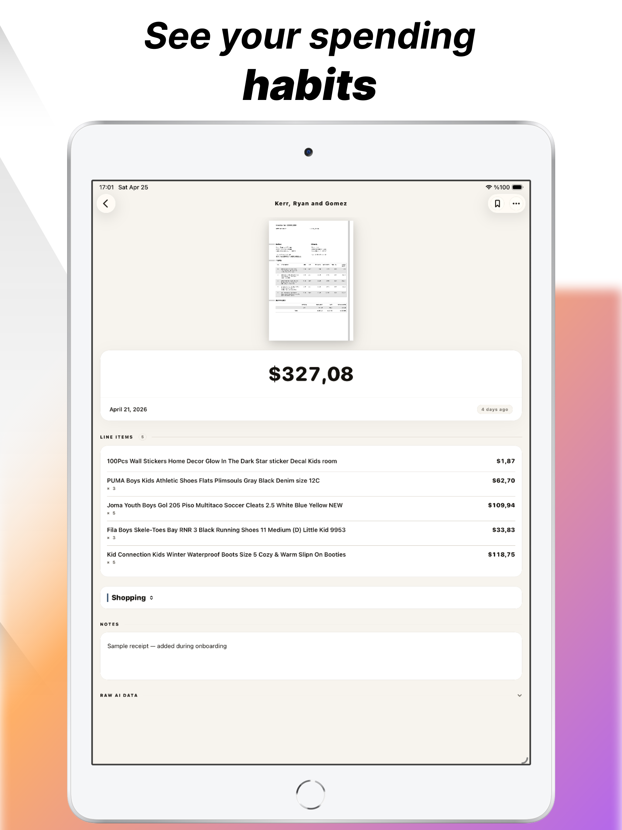 Receipt Scanner - Recey