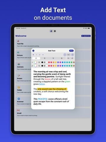 Smart Printer | Scanner App iPad screenshot