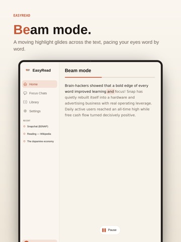 ADHD Focus by EasyRead iPad screenshot