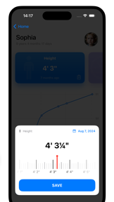 GrowNote - Baby Growth Tracker screenshot