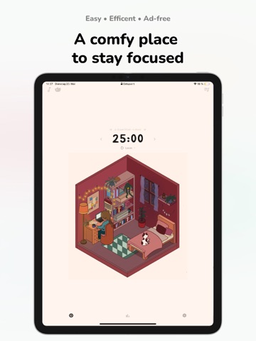 Lofumi: LoFi Pomodoro Timer ipad screenshot 2
