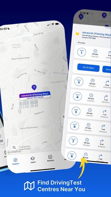 UK Driving Test Exam Routes