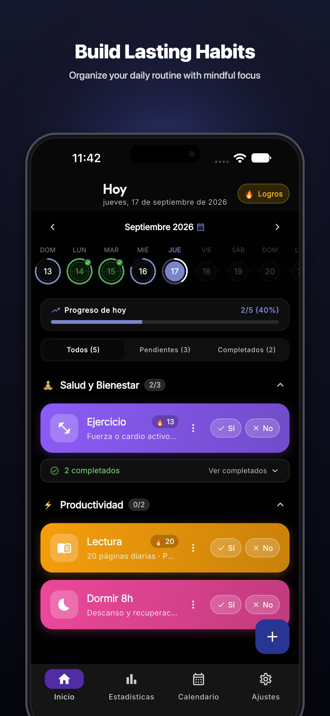 Screenshot 1 of TrackHabit - Daily Routine