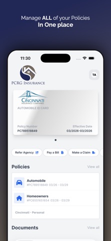 PCRG Insurance iPhone screenshot