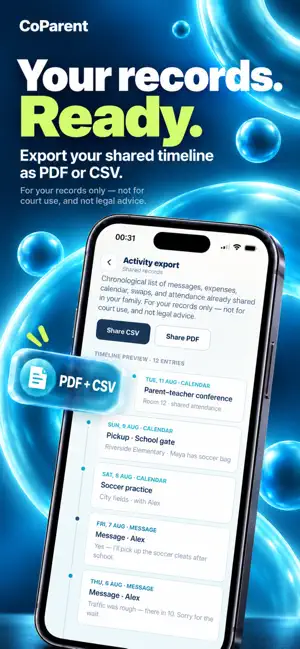 CoParent: Custody Logs screenshot 3