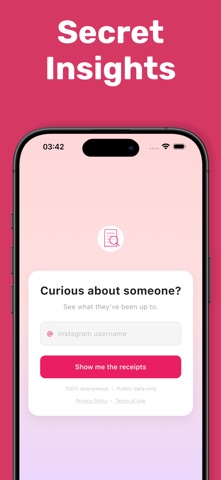 The Receipts: Social Search screenshot