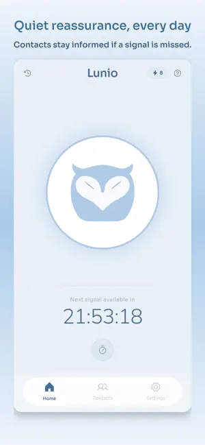 Lunio — Daily Safety Check-In screenshot 1