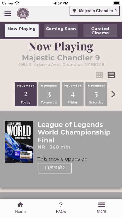 Majestic PHX Cinema Grill Screenshot
