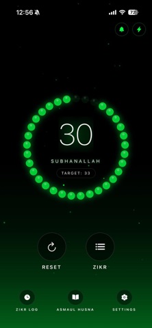 Tasbih Dhikr Counter screenshot