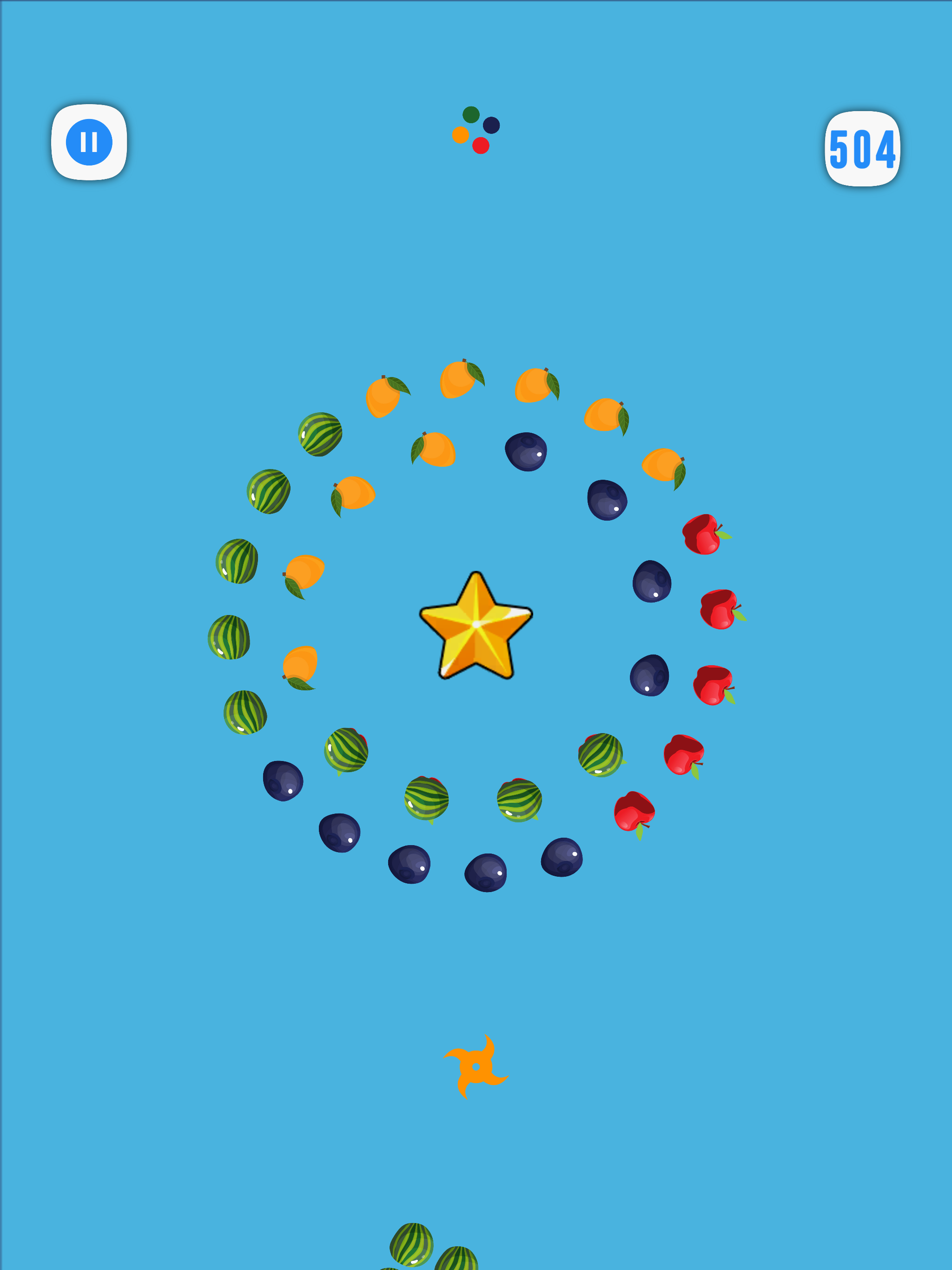 Fruit Cut: Tap to Jump Puzzle
