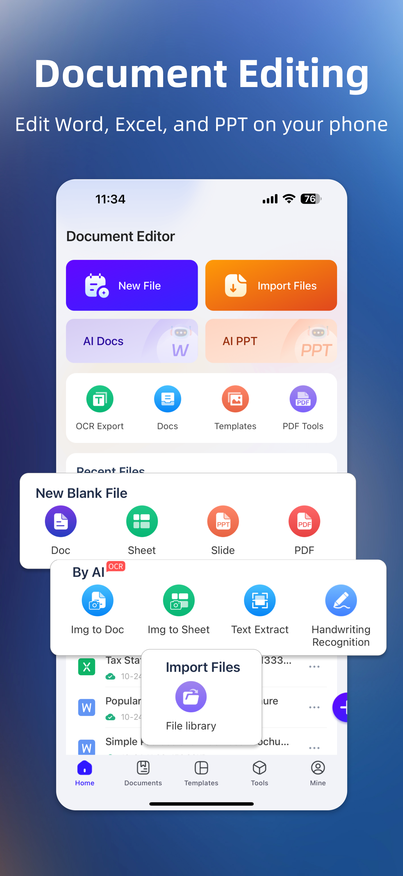Document Editor—Docs,Sheets