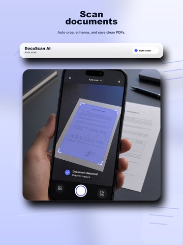 DocuScan: PDF & OCR Scanner iPad screenshot