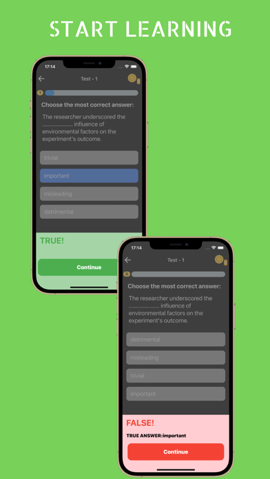 Reading Words English-Testbank Screenshot