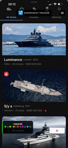 Superyacht Tracker screenshot