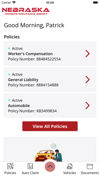 Nebraska Owner’s Insurance Screenshot