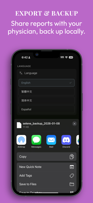 Selene - Period Tracker Screenshot 5 of 7