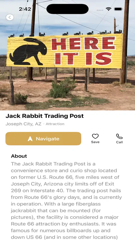 Route 66  Road Trip Guide screenshot 1 of 4