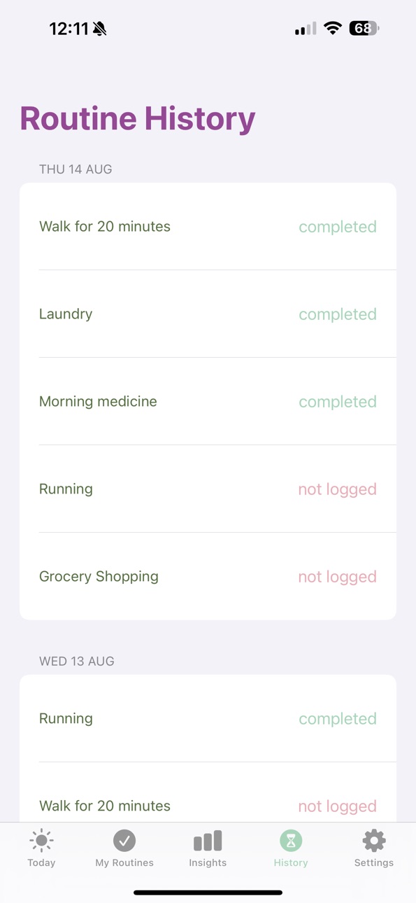 iPhone screenshot