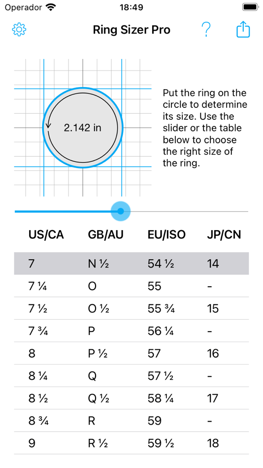 #2. Ring Sizer Pro (iOS) 由: Mike Melnikov