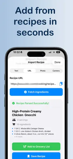 Listlet: Recipe & Grocery List iPhone Screenshot 2