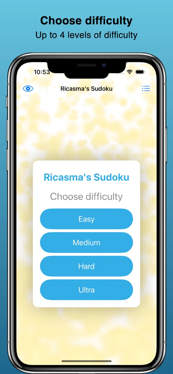 #1. Ricasma`s Sudoku (iOS) By: Ricardo Castelo Mateo