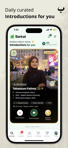 Barkat - Muslim Matrimony App screenshot