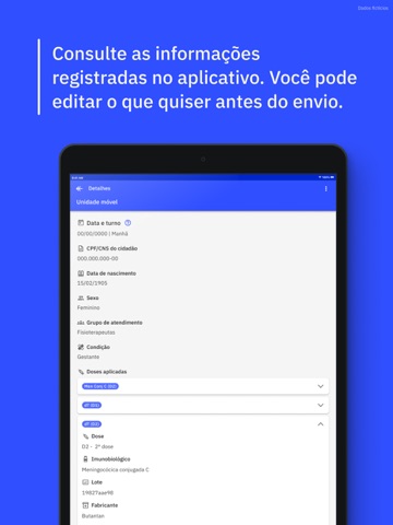 e-SUS Vacinação iPad screenshot 4