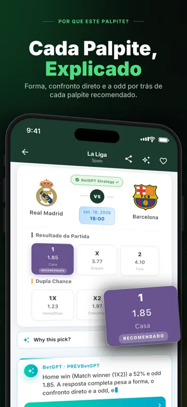 BetGPT - Pronósticos Fútbol IA screenshot 3 of 6