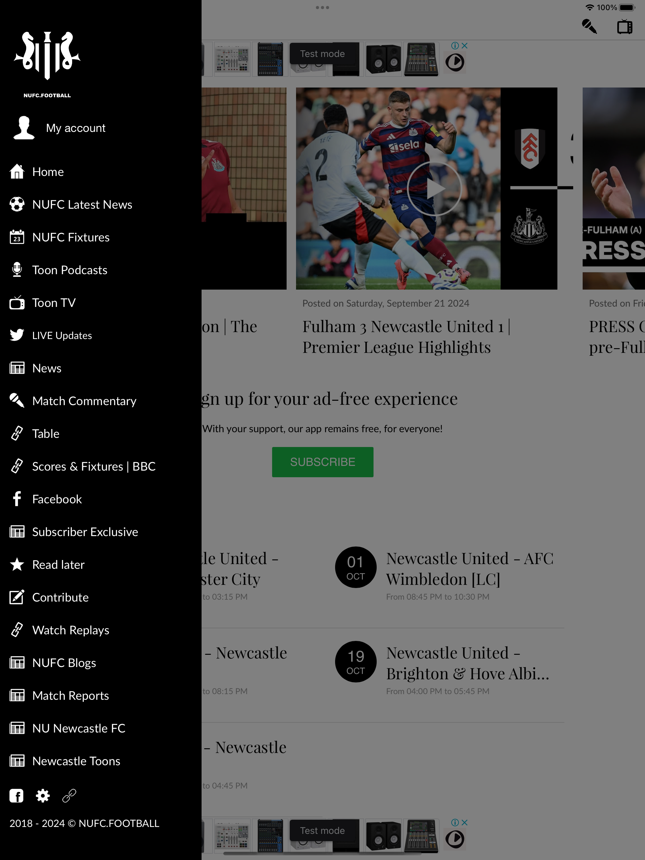 NUFC FOOTBALL