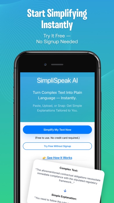 SimpliSpeak AI Text Simplifier Screenshot 8 of 8