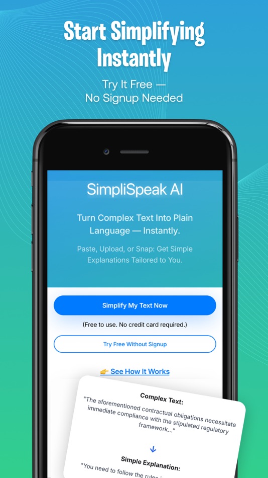 #8. SimpliSpeak AI Text Simplifier (iOS) By: Superfime LLC
