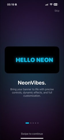 LED Banner Display: NeonVibes screenshot