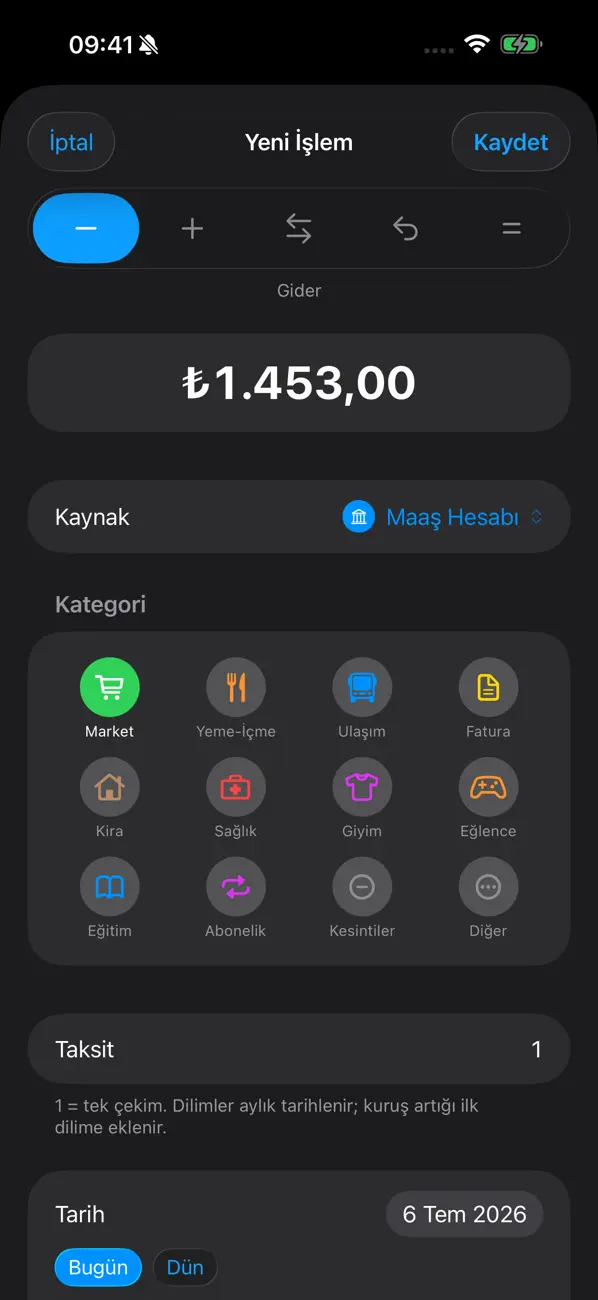 Screenshot #2 pour FixFin: Bütçe ve Gider Takibi