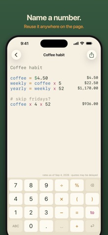 Jotsum: Calculator Notepad Screenshot 2 of 6