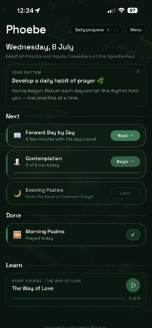 Phoebe: Daily Prayer screenshot