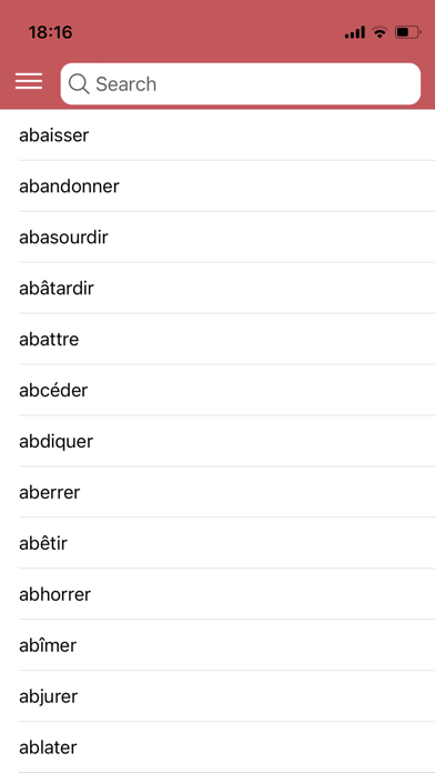 French conjugations! Screenshot