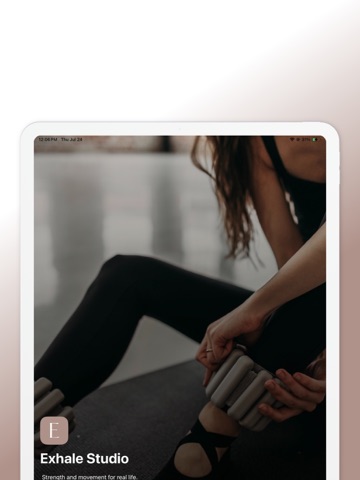 Exhale Sessions iPad screenshot