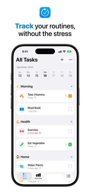 LastDone: Routine Tracker screenshot 1