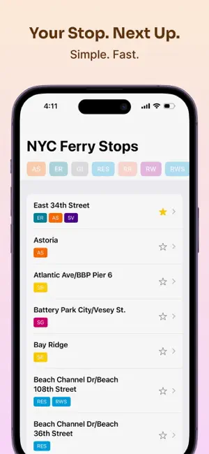 Simple NYC Ferry Widget screenshot 1