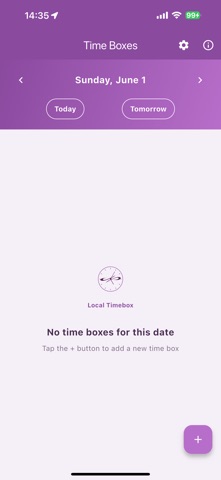 Local Timebox screenshot