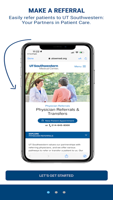 UTSWRefer iPhone screenshot 2 - Medical app