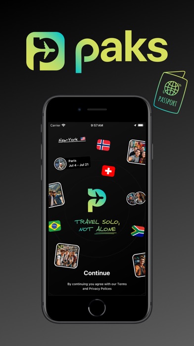 Paks: Travel Solo, Not Alone iPhone screenshot 1 - Travel app