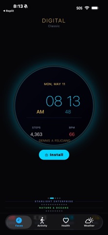 Starlight Watch Faces iPhone screenshot