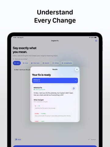 App screenshot